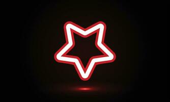 étoile lumière effet Contexte rouge et blanc vecteur