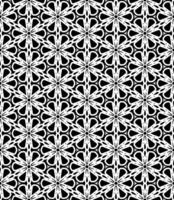 motif abstrait sans couture noir et blanc. arrière-plan et toile de fond. conception ornementale en niveaux de gris. vecteur