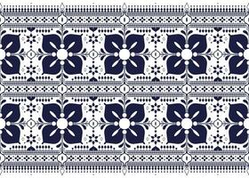 géométrique et fleurs ethnique en tissu sans couture modèle pour tissu tapis fond d'écran Contexte emballage etc. vecteur