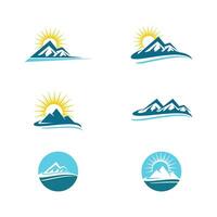 logo d & # 39; icône de montagne vecteur