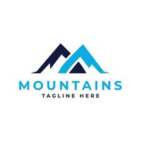 montagnes moderne minimal logo conception concept vecteur