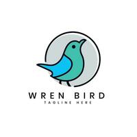 roitelet des oiseaux Créatif moderne Facile logo conception concept vecteur