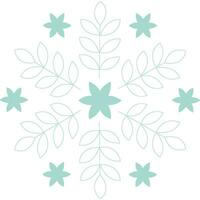 flocon de neige vert avec transparent Contexte vecteur