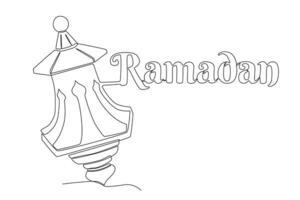 une Ramadan lanterne vecteur