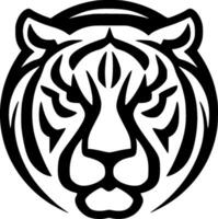 tigre, noir et blanc vecteur illustration