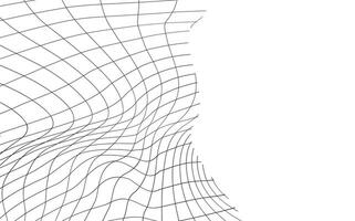 illustration de une noir pêche ou Football net.checkered ondulé Contexte dans griffonnage style. vecteur