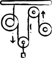 hydroélectricité main tiré vecteur illustration