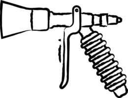 pesticide pistolet main tiré vecteur illustration