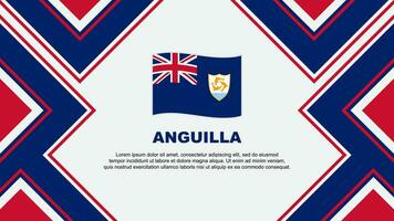 Anguilla drapeau abstrait Contexte conception modèle. Anguilla indépendance journée bannière fond d'écran vecteur illustration. Anguilla vecteur