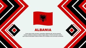 Albanie drapeau abstrait Contexte conception modèle. Albanie indépendance journée bannière fond d'écran vecteur illustration. Albanie conception