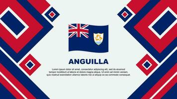 Anguilla drapeau abstrait Contexte conception modèle. Anguilla indépendance journée bannière fond d'écran vecteur illustration. Anguilla dessin animé