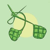 vert ketupat illustration vecteur