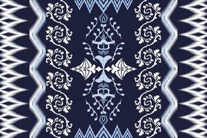 ikat ethnique aztèque broderie style.figure géométrique Oriental traditionnel art conception des motifs pour ikat arrière-plan, papier peint, mode, vêtements, emballage, tissu, élément, sarong, graphique, vecteur illustration.