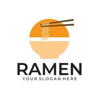 ramen illustration logo vecteur