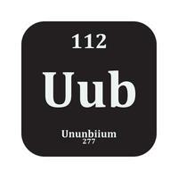 ununbiium chimie icône vecteur