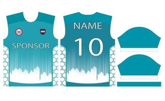 football Jersey conception pour sublimation ou Football criquet Jersey conception vecteur