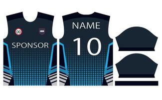 football Jersey conception pour sublimation ou Football criquet Jersey conception vecteur