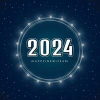 content Nouveau année 2024 fête carte Contexte vecteur