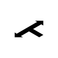 isométrique direction La Flèche symbole. vecteur icône illustration