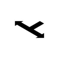 isométrique direction La Flèche symbole. vecteur icône illustration