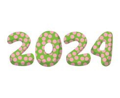 content Nouveau année 2024 abstrait graphique conception vecteur logo symbole illustration