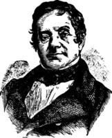 Washington irving ancien illustration vecteur