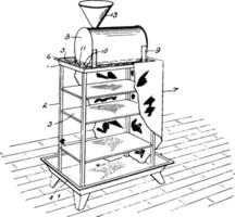 aéré glacière réfrigérateur ancien illustration vecteur