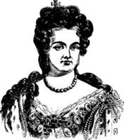 reine Anne ancien illustration vecteur