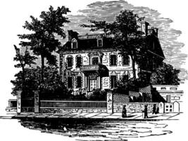 hancock maison Boston ancien illustration. vecteur