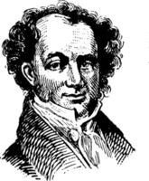 martin van buren, illustration vintage vecteur