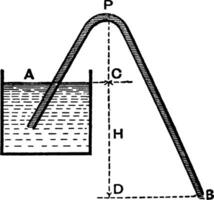 siphon, illustration vintage. vecteur
