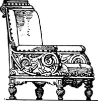 moderne bras chaise, ancien illustration vecteur