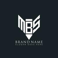 mbs abstrait lettre logo. mbs Créatif monogramme initiales lettre logo concept. mbs unique moderne plat abstrait vecteur lettre logo conception.