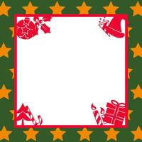 Noël Contexte dans rouge, jaune, vert, blanc gratuit copie espace zone. a divers attrayant Noël Icônes, vecteur modèles pour bannière, affiche, salutation carte, social médias.
