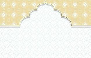 islamique fleuri arrière-plan, avec arabesque ou islamique modèle vecteur
