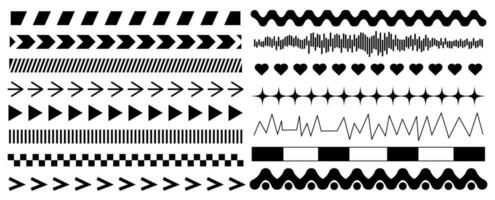 ensemble de y2k des lignes directrices et éléments pour conception. à la mode géométrique formes de brutalisme. Facile formes formes, symboles, cadres et flèches dans y2k style.png éléments vecteur