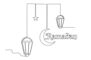 illustration de une Ramadan affiche vecteur