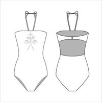 femmes maillot de bain, maillots de bain vecteur modèle