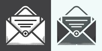 email enveloppe icône vecteur illustration. courrier icône ensemble. email icône vecteur. email icône. enveloppe illustration