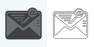 email enveloppe icône vecteur illustration. courrier icône ensemble. email icône vecteur. email icône. enveloppe illustration