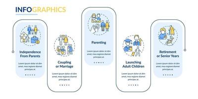 modèle d'infographie vectorielle parentale vecteur