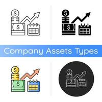 icône d'investissement à long terme vecteur