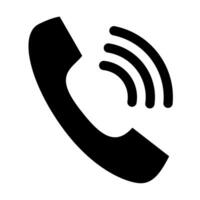 sonnerie téléphone combiné Téléphone vecteur icône symbole plat style conception pour logo, ui.