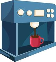 café distributeur vecteur Couleur illustration.