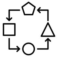 adaptabilité icône ligne vecteur illustration