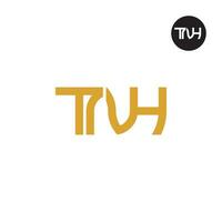 lettre tnh monogramme logo conception vecteur