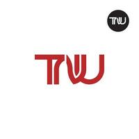 lettre tnu monogramme logo conception vecteur