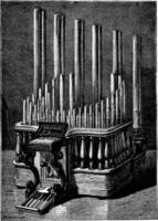 le pyrophone, ancien gravure. vecteur