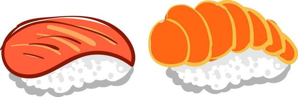 Japonais Sushi vecteur ou Couleur illustration