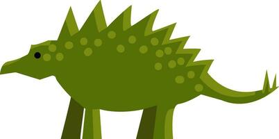 une vert épineux dinosaure vecteur ou Couleur illustration